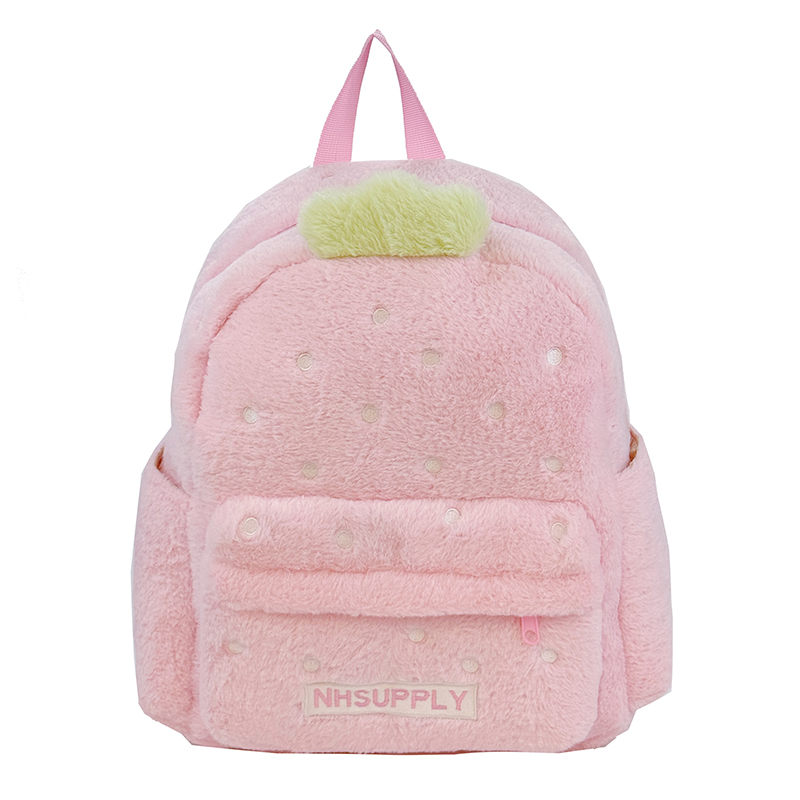 Women Bags For Sale - Plush Strawberry Classic Solid Color Sweet