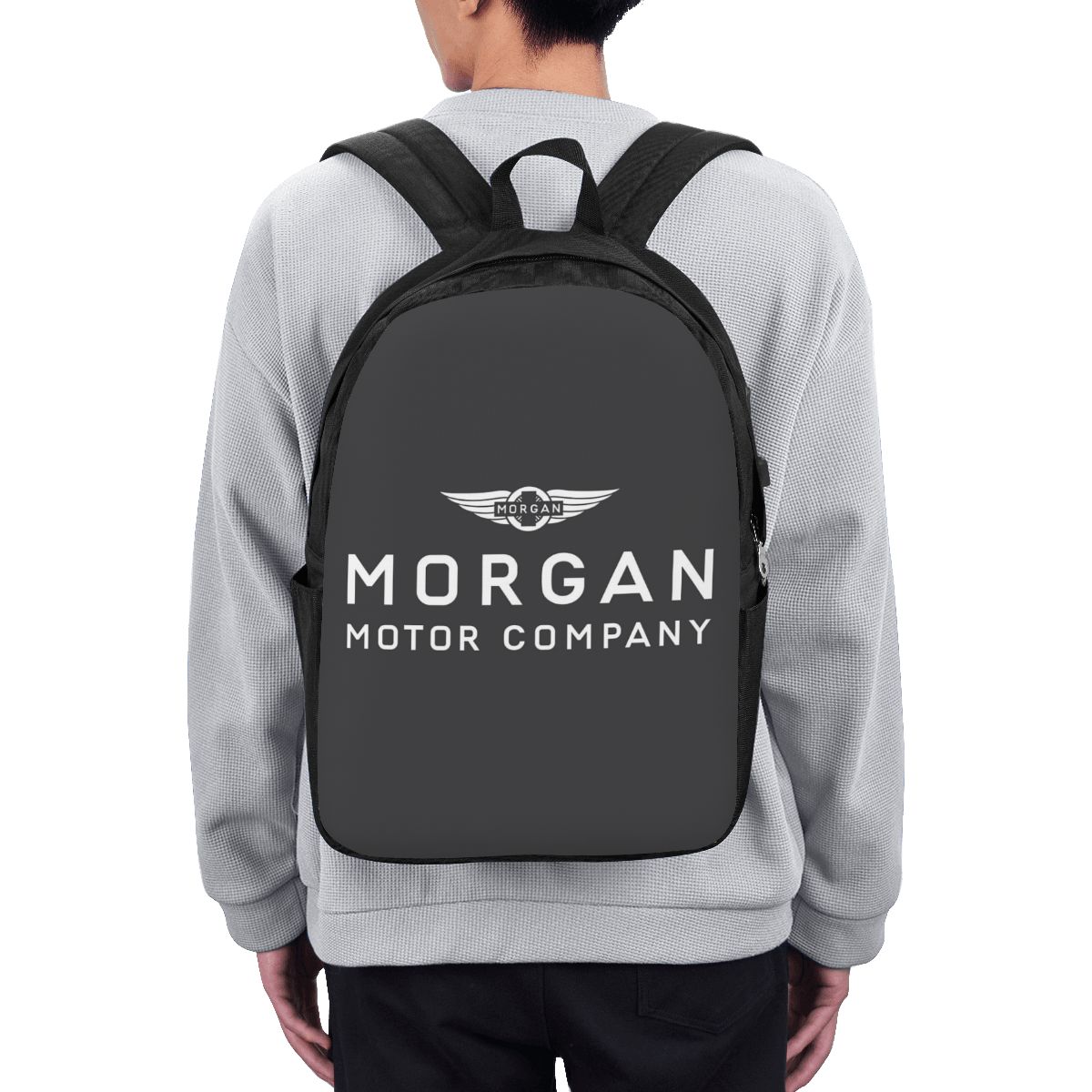 Woman In Bag - Morgan Motor Car Company Backpack Travel