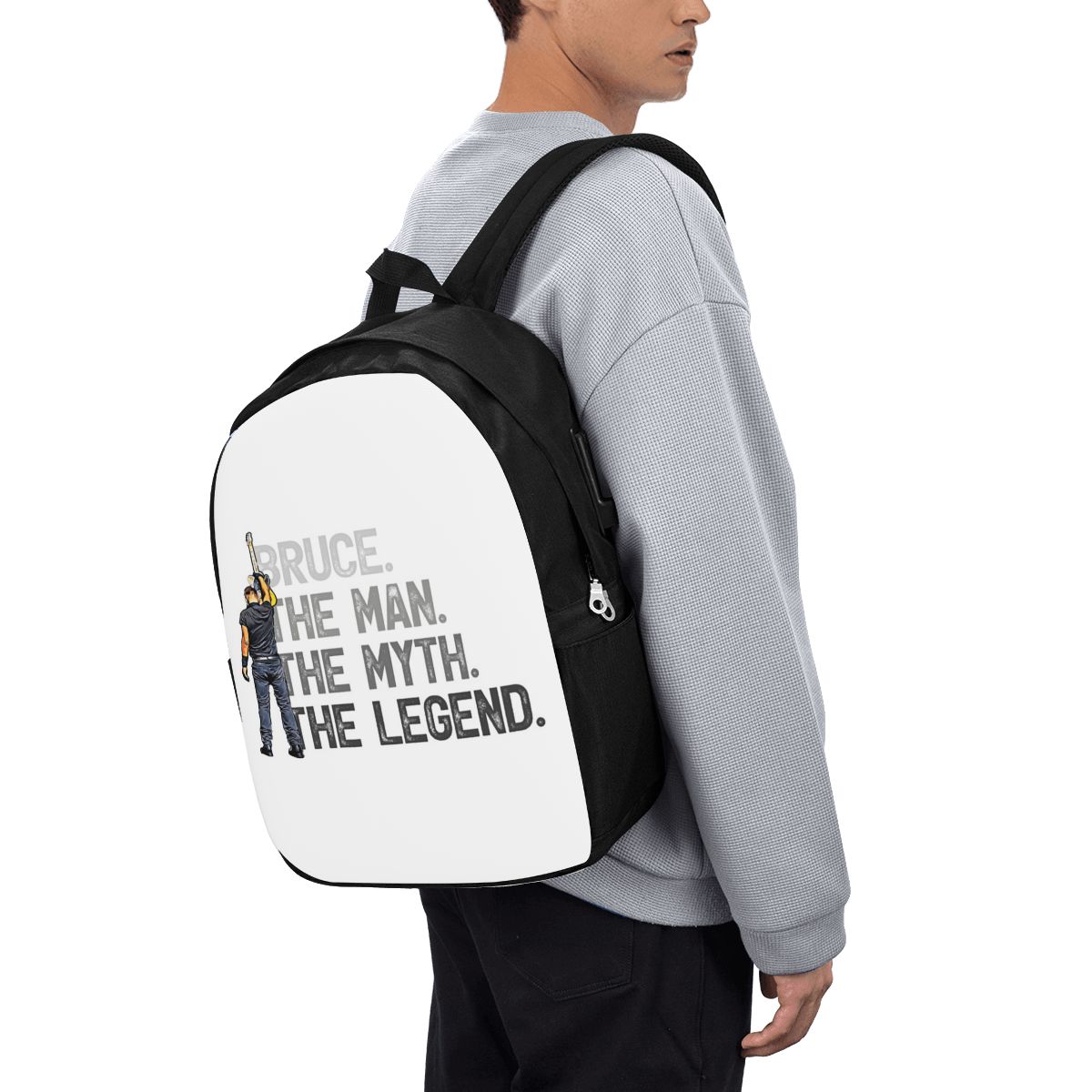 Woman In Bag - Bruce Springsteen Backpack Travel Notebook Bag
