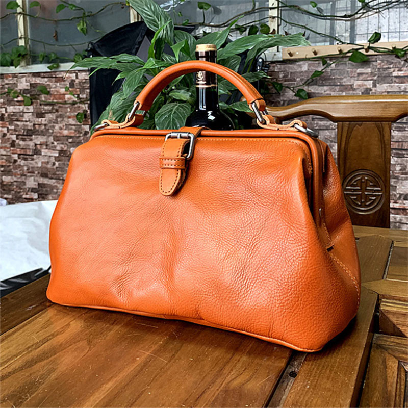 Doctor Bag Leather - Original Genuine Leather Doctor Handbag 100%
