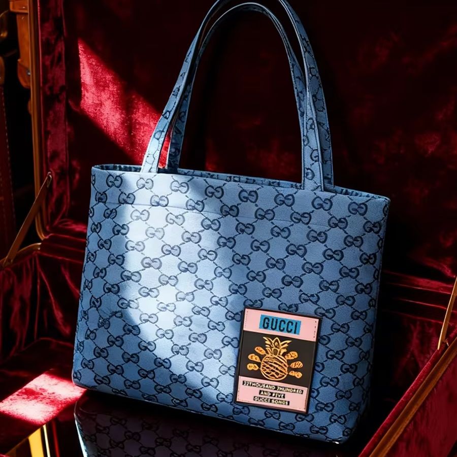 Women Bags Grey - GUCCI bag Womens Canvas Tote Bag