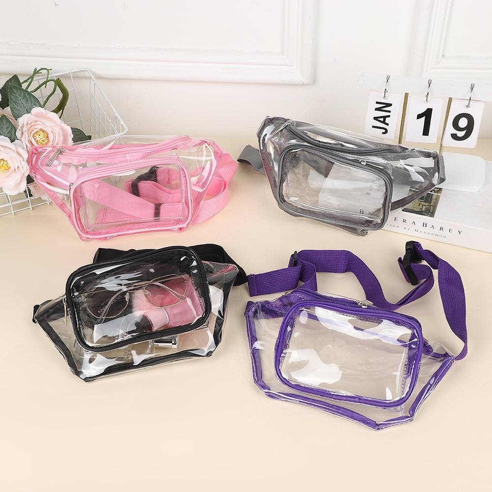 Women Bags Waterproof - Clear Fanny Pack Transparent PVC Multi