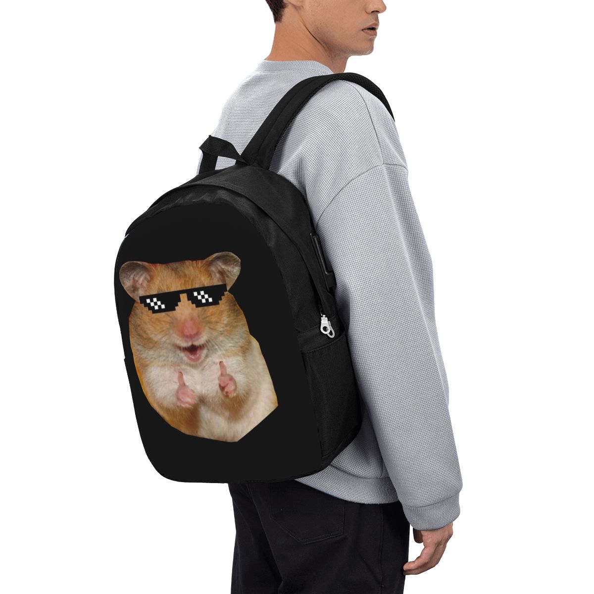 Funny Hamster Backpack Travel  - Woman In Bag 评论和价格