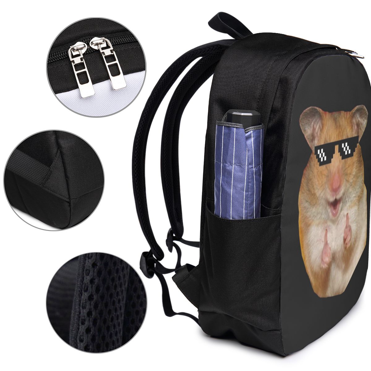 Funny Hamster Backpack Travel  - Woman In Bag 评论和价格