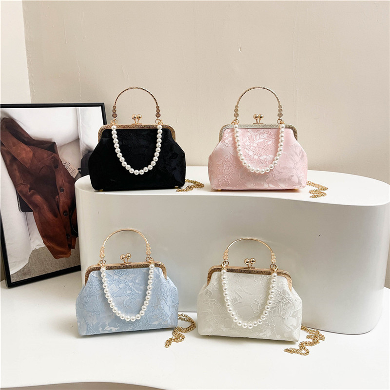 Vintage Classic Lace Bag pearl - Women'S Evening Bags 评论和价格