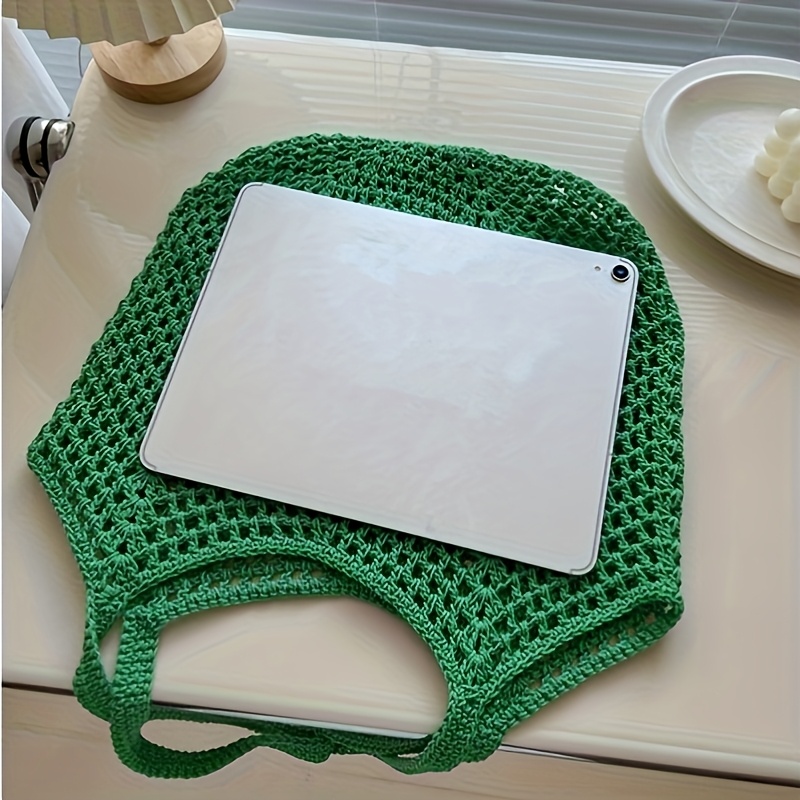 Crochet Mesh Tote Bag Hollow W - Crochet Market Bag 评论和价格