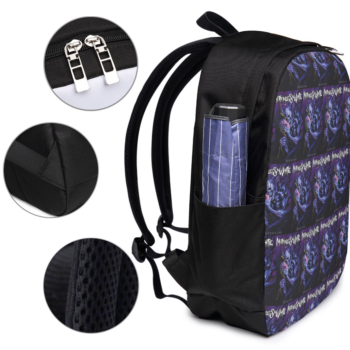 Motionless In White Backpack T - Woman In Bag 评论和价格