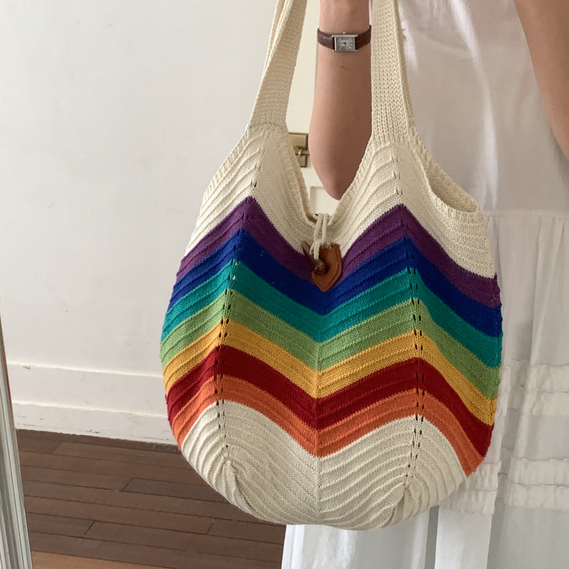2026 Summer Travel Market rain - Crochet Market Bag 评论和价格