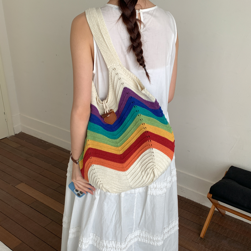 2026 Summer Travel Market rain - Crochet Market Bag 评论和价格