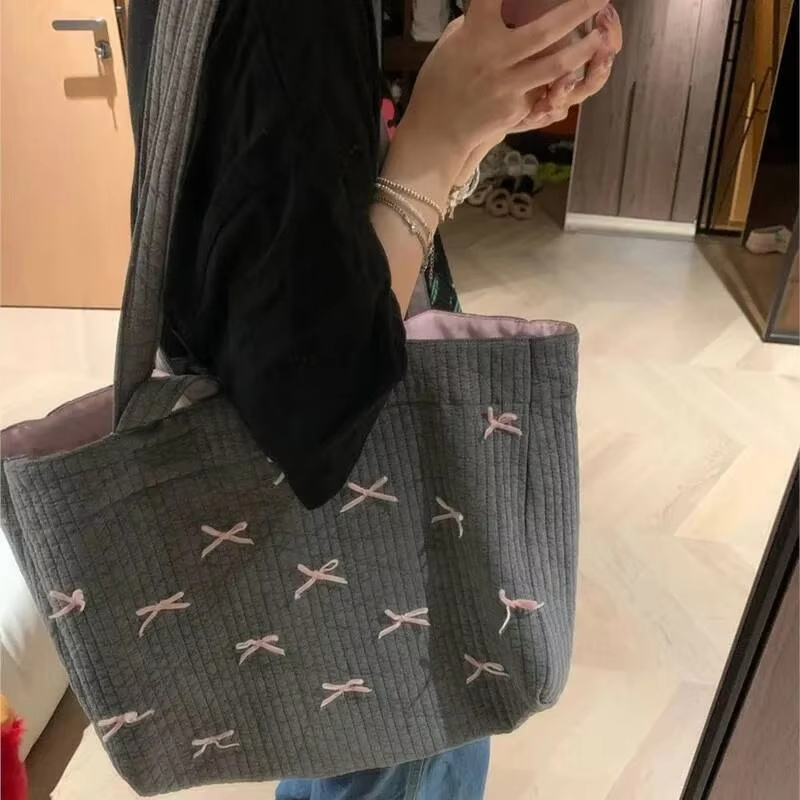 Large Capacity Grey Tote Women - Women Bags Grey 评论和价格