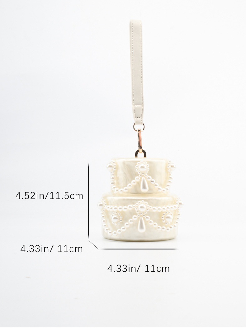 Cake shape clutch bag acrylic  - Women'S Evening Bags 评论和价格