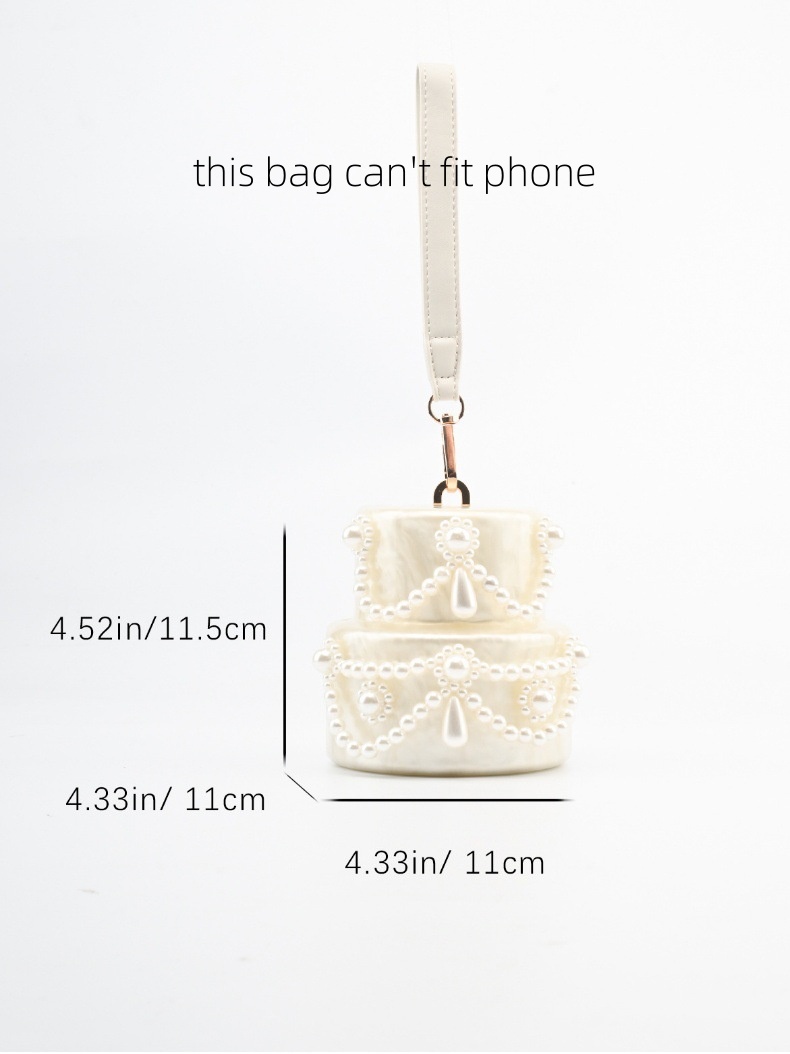 Cake shape clutch bag acrylic  - Women'S Evening Bags 评论和价格