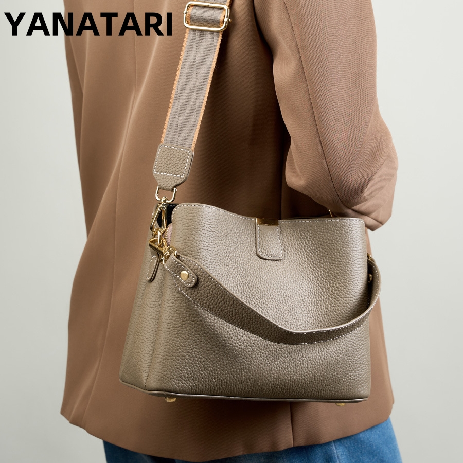 YANATARI Genuine Leather Woman - Women Bags Grey 评论和价格
