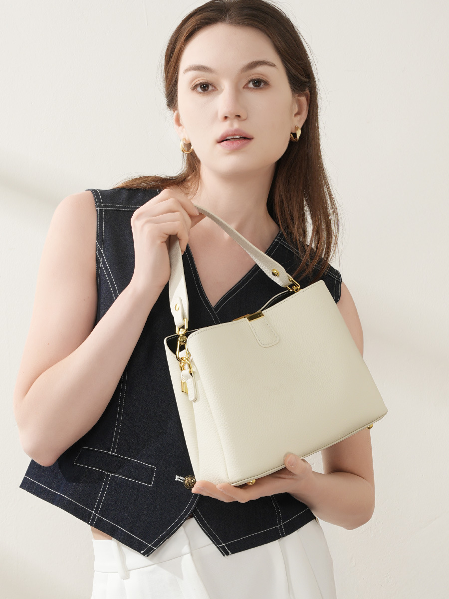 YANATARI Genuine Leather Woman - Women Bags Grey 评论和价格