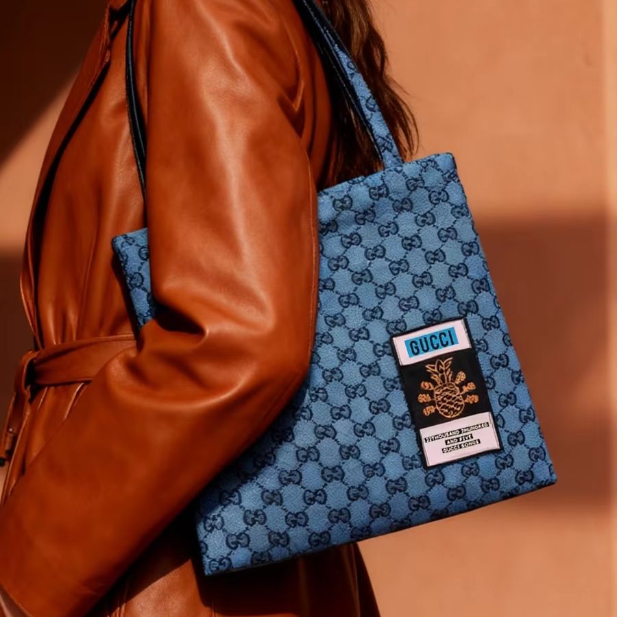 GUCCI bag Womens Canvas Tote B - Women Bags Grey 评论和价格