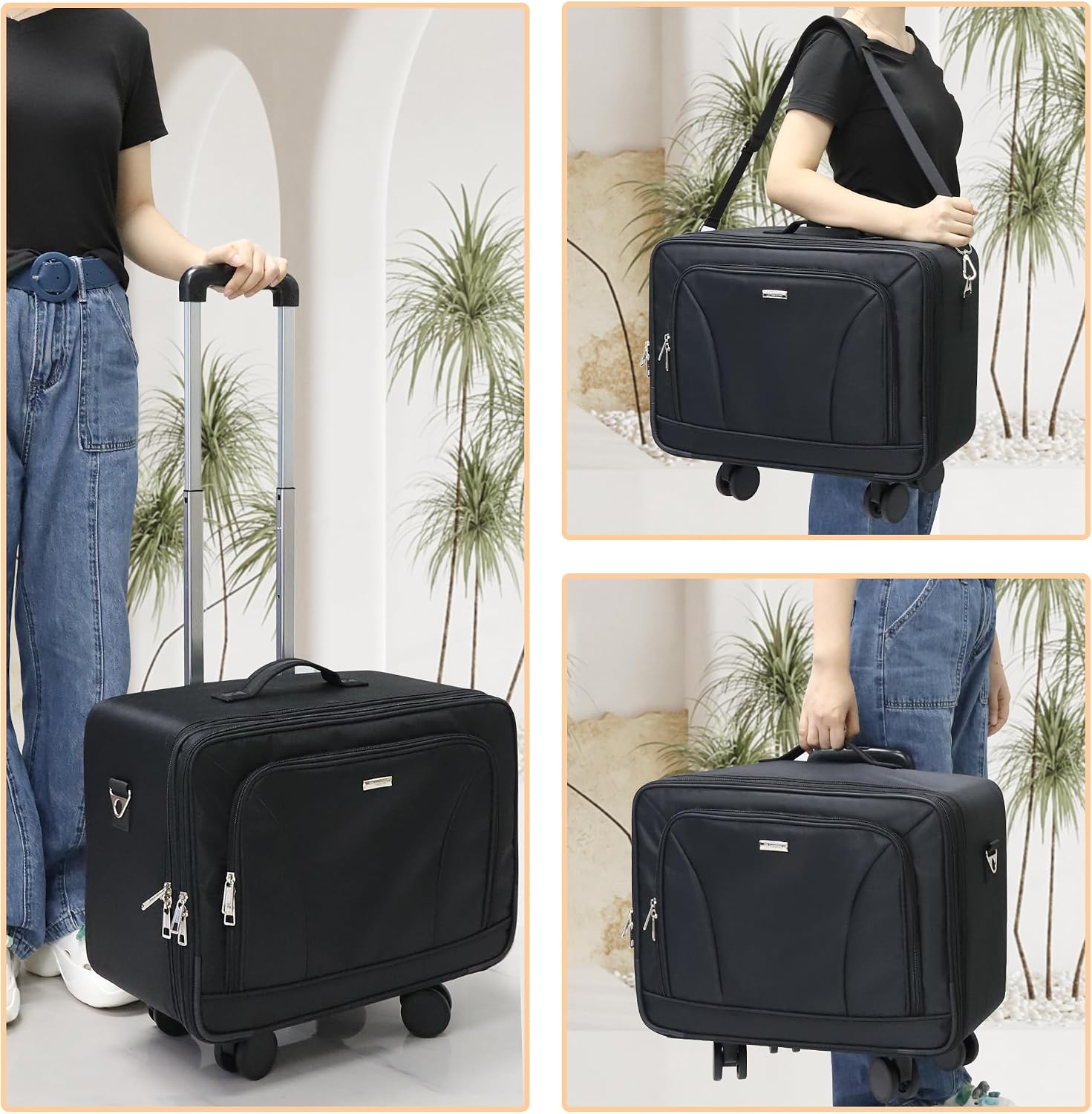 Extra Large Rolling Makeup Tra - Woman In Bag 评论和价格
