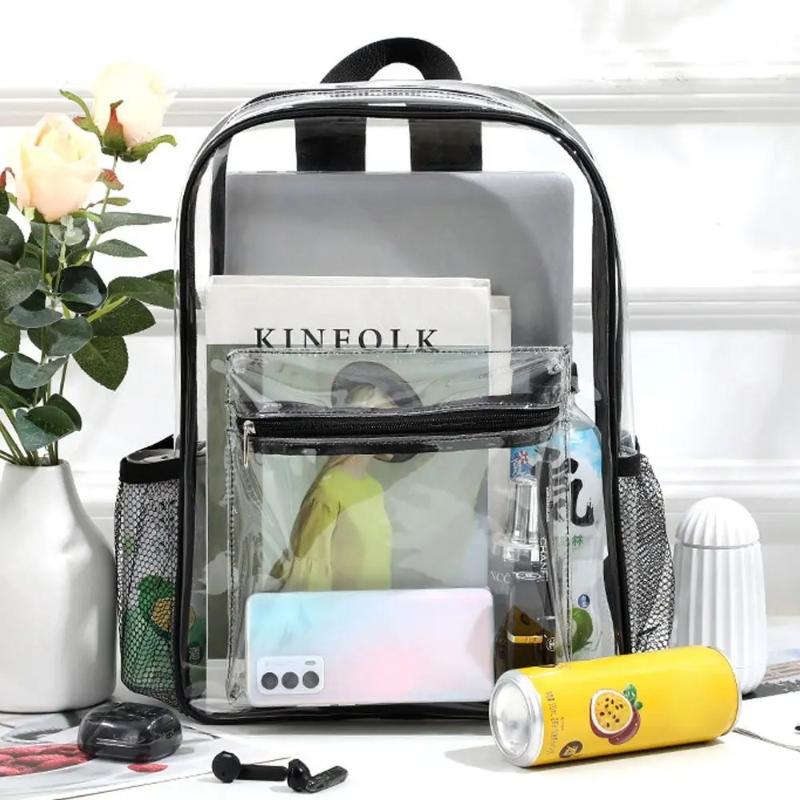 Transparent PVC Backpack Outdo - Women Bags Waterproof 评论和价格