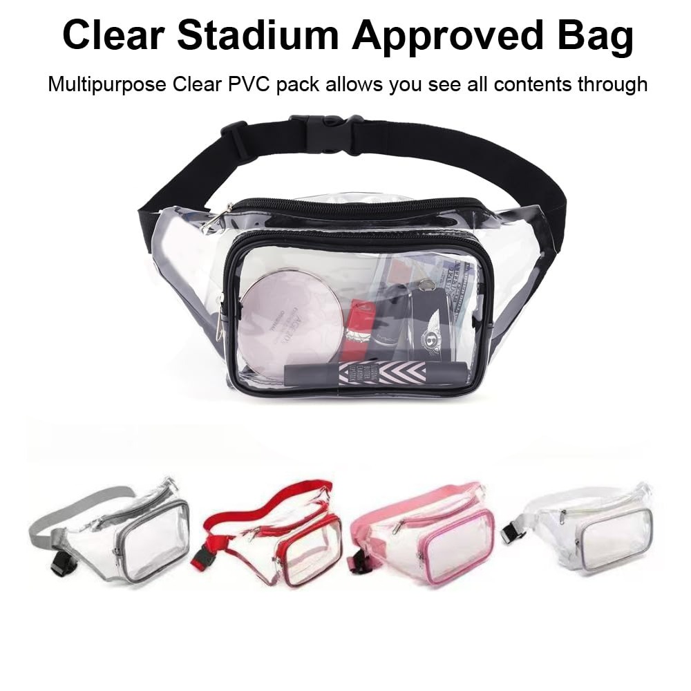 Clear Fanny Pack Transparent P - Women Bags Waterproof 评论和价格