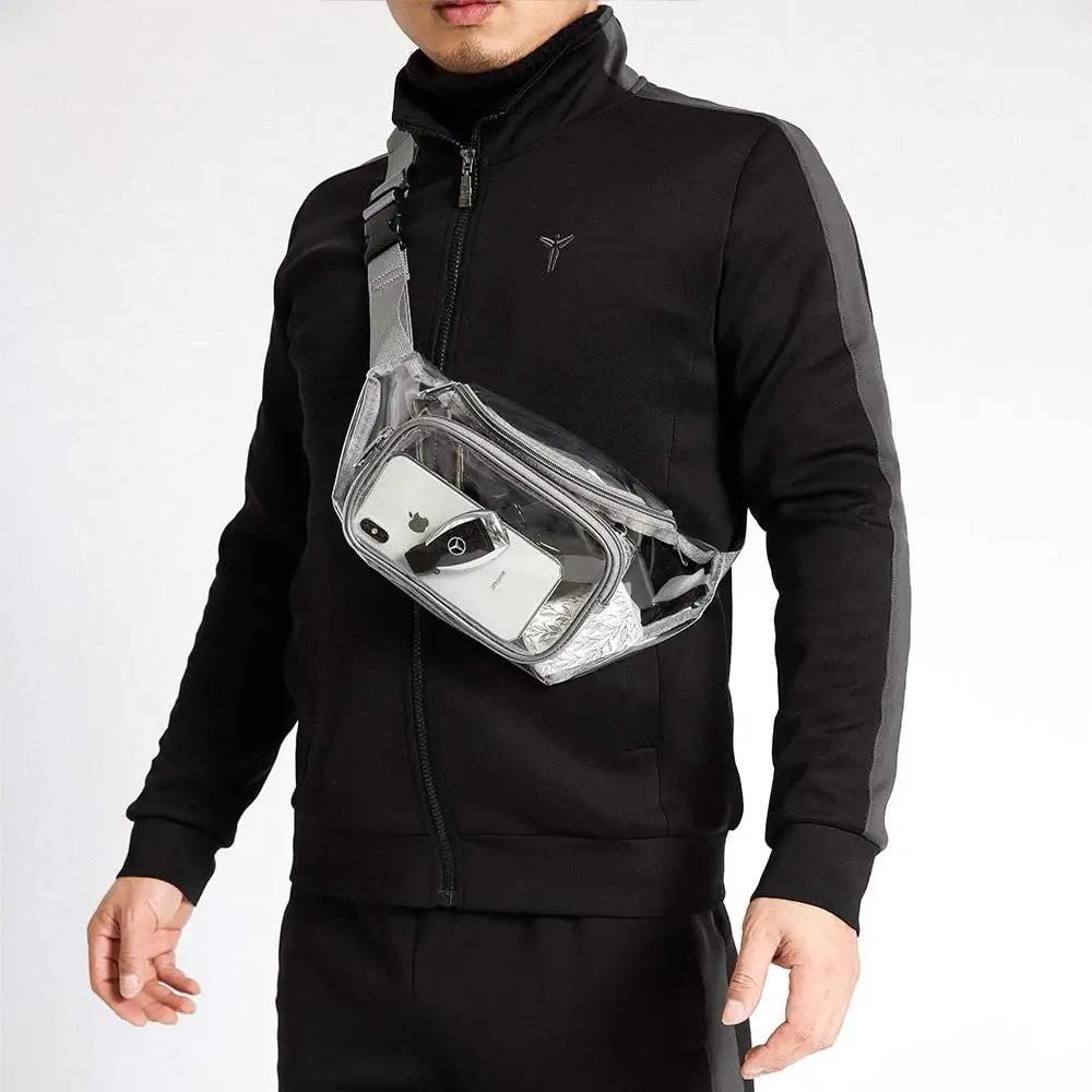Clear Fanny Pack Transparent P - Women Bags Waterproof 评论和价格