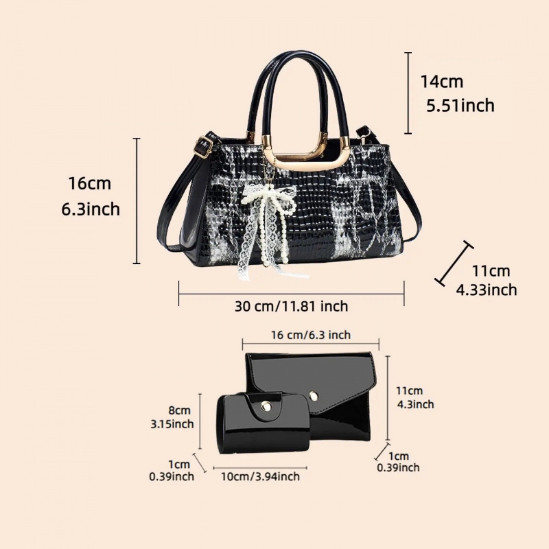 Women's Handbag Set, Crocodile - Women'S Evening Bags 评论和价格