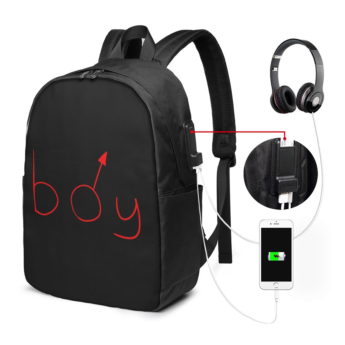Boymoder Hat And Shirt Backpac - Women Bags College 评论和价格