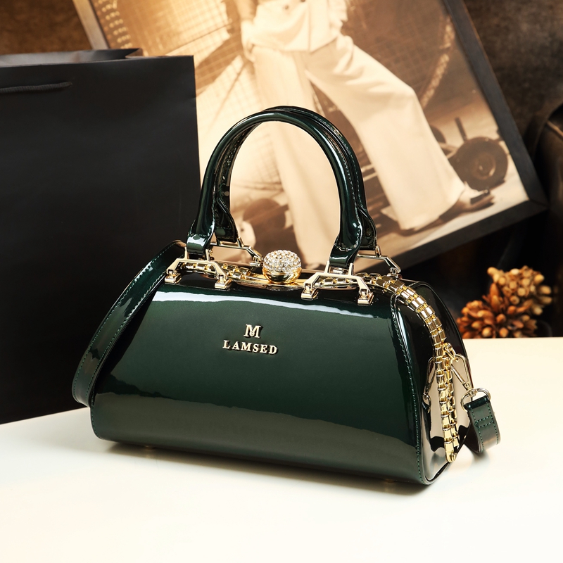 Luxury Fashion Women Handbag F - Doctor Bag Leather 评论和价格