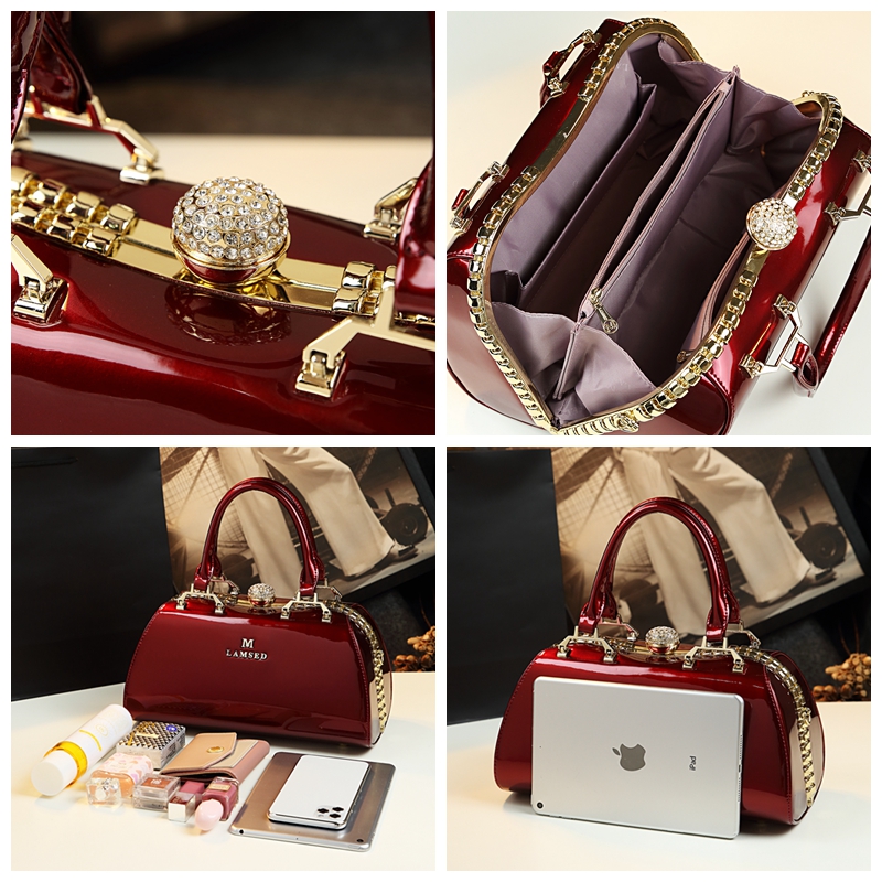 Luxury Fashion Women Handbag F - Doctor Bag Leather 评论和价格