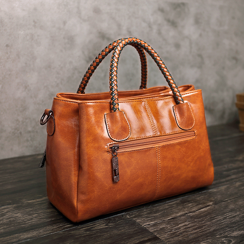 Ladies Handbag Retro Shoulder  - Doctor Bag Leather 评论和价格