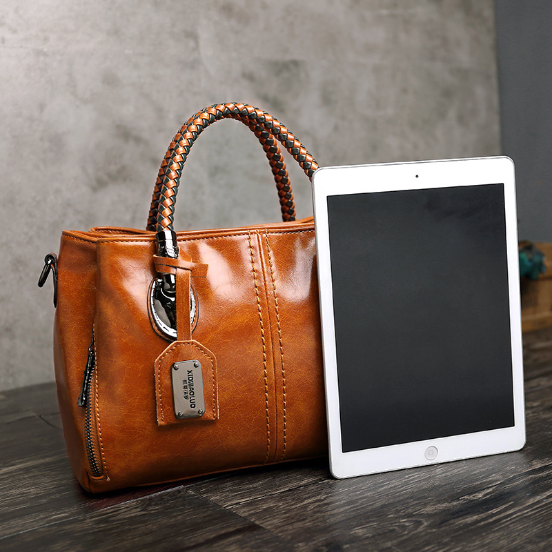 Ladies Handbag Retro Shoulder  - Doctor Bag Leather 评论和价格